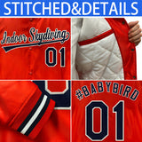 Custom Color Block Stitched Casual Sweatshirt Letterman Bomber Coats Personalized Letter And Number