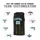 Custom Embroideried Name Number Personalized Scratches Pattern Fashion Sports Uniform Basketball Jersey For Youth