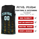 Custom Embroideried Name Number Personalized Scratches Pattern Fashion Sports Uniform Basketball Jersey For Youth