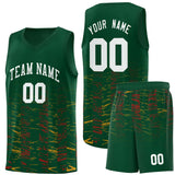 Custom Embroideried Name Number Personalized Scratches Pattern Fashion Sports Uniform Basketball Jersey For Youth