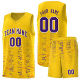 Custom Text Logo Number Personalized Scratches Pattern Fashion Sports Uniform Basketball Jersey For Adult