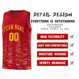 Custom Embroideried Name Number Personalized Scratches Pattern Fashion Sports Uniform Basketball Jersey For Youth