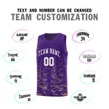 Custom Embroideried Name Number Personalized Scratches Pattern Fashion Sports Uniform Basketball Jersey For Youth