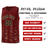 Custom Personalized Scratches Pattern Fashion Sports Uniform Basketball Jersey For Unisex