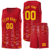 Custom Personalized Scratches Pattern Fashion Sports Uniform Basketball Jersey For Youth