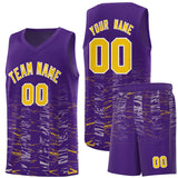 Custom Personalized Scratches Pattern Fashion Sports Uniform Basketball Jersey For Unisex