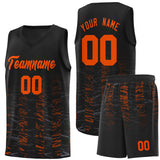 Custom Personalized Tank Top Scratches Pattern Sports Uniform Basketball Jersey Stitched Logo Number