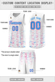 Custom Personalized Tank Top Scratches Pattern Sports Uniform Basketball Jersey Stitched Logo Number