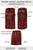 Custom Personalized Tank Top Scratches Pattern Sports Uniform Basketball Jersey Stitched Logo Number