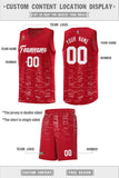 Custom Personalized Tank Top Scratches Pattern Sports Uniform Basketball Jersey Stitched Logo Number