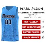 Custom Personalized Tank Top Scratches Pattern Sports Uniform Basketball Jersey Stitched Logo Number