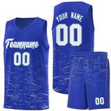 Custom Personalized Tank Top Scratches Pattern Sports Uniform Basketball Jersey Stitched Logo Number