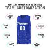 Custom Personalized Tank Top Scratches Pattern Sports Uniform Basketball Jersey Stitched Logo Number