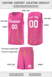 Custom Personalized Tank Top Scratches Pattern Sports Uniform Basketball Jersey Stitched Logo Number