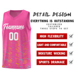 Custom Personalized Tank Top Scratches Pattern Sports Uniform Basketball Jersey Stitched Logo Number