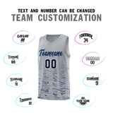 Custom Personalized Tank Top Scratches Pattern Sports Uniform Basketball Jersey Stitched Logo Number