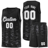 Custom Personalized Your Own Name And Number Scratches Pattern Sports Uniform Basketball Jersey