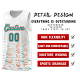 Custom Personalized Your Own Name And Number Scratches Pattern Sports Uniform Basketball Jersey