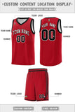 Custom Personalized Chest Slash Patttern Double Side Sports Uniform Basketball Jersey For Adult