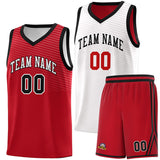 Custom Tank Top Chest Slash Patttern Sports Uniform Double Side Basketball Jersey Printed Name Number