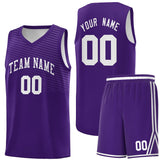 Custom Personalized Chest Slash Patttern Double Side Sports Uniform Basketball Jersey For Adult