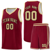 Custom Personalized Chest Slash Patttern Double Side Sports Uniform Basketball Jersey For Adult