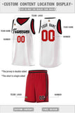 Custom Chest Slash Patttern Sports Uniform Double Side Basketball Jersey Printed Name Number