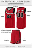 Custom Chest Slash Patttern Sports Uniform Double Side Basketball Jersey Printed Name Number