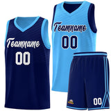 Custom Chest Slash Patttern Sports Uniform Double Side Basketball Jersey Printed Name Number