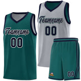 Custom Chest Slash Patttern Sports Uniform Double Side Basketball Jersey Printed Name Number