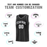 Custom Traditional Made Vertical Striped Pattern Sports Uniform Basketball Jersey For Unisex