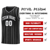 Custom Traditional Made Vertical Striped Pattern Sports Uniform Basketball Jersey For Unisex
