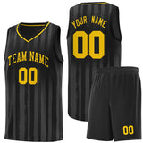 Custom Traditional Made Vertical Striped Pattern Sports Uniform Basketball Jersey For Unisex