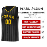 Custom Traditional Made Vertical Striped Pattern Sports Uniform Basketball Jersey For Unisex