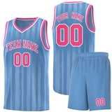 Custom Traditional Made Vertical Striped Pattern Sports Uniform Basketball Jersey For Unisex