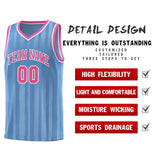 Custom Traditional Made Vertical Striped Pattern Sports Uniform Basketball Jersey For Unisex