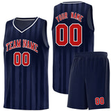 Custom Traditional Made Vertical Striped Pattern Sports Uniform Basketball Jersey For Unisex