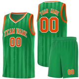 Custom Traditional Made Vertical Striped Pattern Sports Uniform Basketball Jersey For Unisex