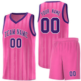 Custom Traditional Made Vertical Striped Pattern Sports Uniform Basketball Jersey For Unisex