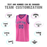Custom Traditional Made Vertical Striped Pattern Sports Uniform Basketball Jersey For Unisex