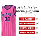 Custom Traditional Made Vertical Striped Pattern Sports Uniform Basketball Jersey For Unisex