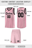 Custom Vertical Striped Pattern Sports Uniform Basketball Jersey Text Team Logo And Number