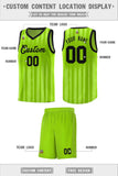 Custom Vertical Striped Pattern Sports Uniform Basketball Jersey Text Team Logo And Number