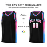 Custom Gradient Fashion Sports Uniform Basketball Jersey Embroideried Your Team Logo Number