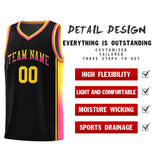 Custom Gradient Fashion Sports Uniform Basketball Jersey Embroideried Your Team Logo Number For Unisex