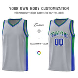 Custom Gradient Fashion Sports Uniform Basketball Jersey Embroideried Your Team Logo Number