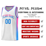 Custom Gradient Fashion Sports Uniform Basketball Jersey Embroideried Your Team Logo Number For Unisex