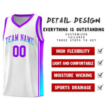 Custom Gradient Fashion Sports Uniform Basketball Jersey Embroideried Your Team Logo Number For Adult