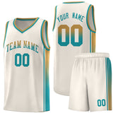 Custom Gradient Fashion Sports Uniform Basketball Jersey Embroideried Your Team Logo Number For Adult