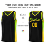 Custom Gradient Fashion Sports Uniform Basketball Jersey Stitched Team Logo And Number For Adult